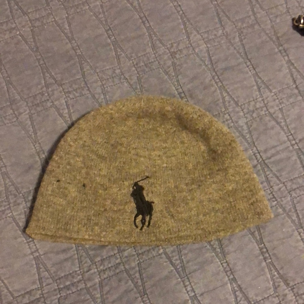 Big pony polo knit cap